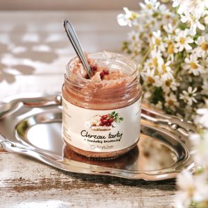 Chrzan tarty z borówką brusznicą